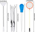 Fish Tank Cleaning Tools, 6 pcs Aquarium Cleaning Tools, Feeder Tools Kit, Aquarium Plants Cleaner, Algae Scraper for Glass Aquariums