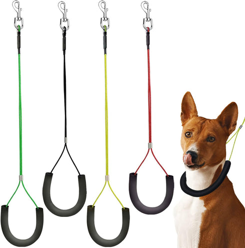 Pet Grooming Loops for Dogs, Stainless Steel No Sit Haunch Holder for Grooming Arm and Table