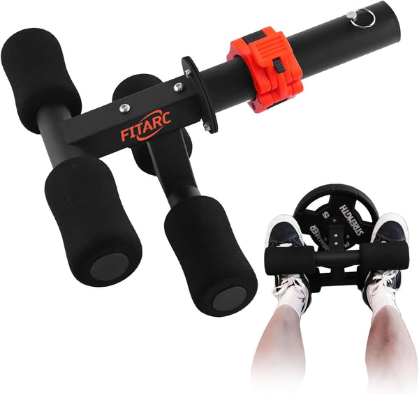 Fitarc Tib Bar, Tibialis Trainer for Strengthening Calves/Shins/Ankles, Fits 1" or 2" Olympic Weight Plates