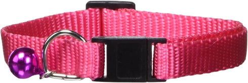 Guardian Gear Nylon Cat Collar, Flamingo Pink, 8-12-Inch