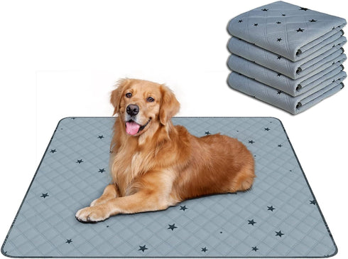 RIOUSSI Washable Pee Pads for Dogs, Reusable, Absorbent, Leakproof, Non Slip Pet