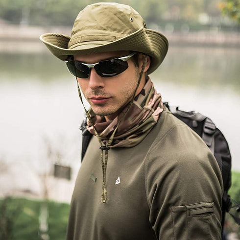 Peicees Mens Sun Hat - Sun Protection UPF 50+ Fishing Hat, Safari Hat for Women and Men