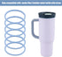 PEUTIER 6pcs 40oz 40oz Gasket Replacement for Owala Tumbler, O Shaped Rubber Lid Seal Ring Water Bottle Accessories