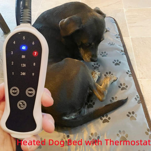 Puppy Heating Pad for Whelping New Born Dogs, Heated Bed with Auto Shut Off Timer, 9 Level Heater, Large 34x21 in