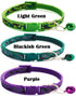 Love Dream Puppy ID Collars - 12pcs Adjustable Breakaway Collars with Bell for Litter Identification (Small 7.9"-12.6")