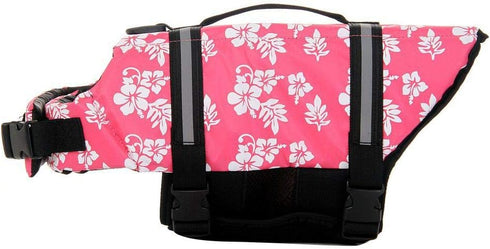 ChezAbbey Adjustable Dog Life Jacket - Dog Lifevest Swimsuit Safety Vest Apparel Lifesaver Coat S