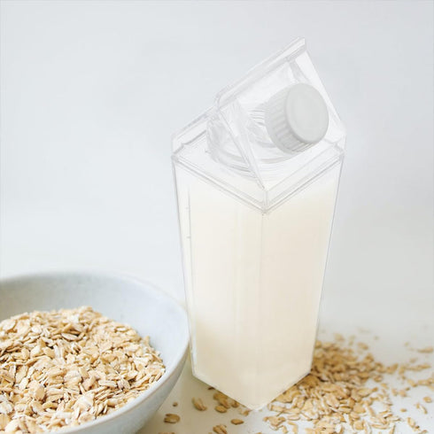 3pcs 500ml NUOBESTY Ps Milk Carton Bottles Household Water Containers for Outdoor Supply and Travel To-go Drinkware