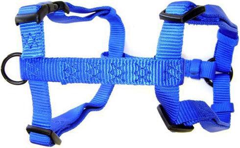 Hamilton Adjustable Comfort Nylon Dog Harness, Blue, 3/8-Inch by 10-Inch to 16-Inch