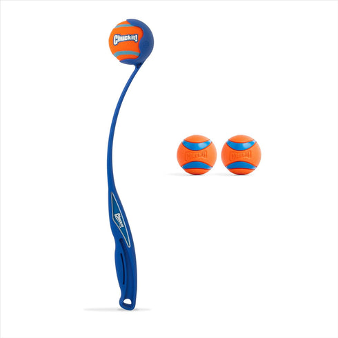 Chuckit! Ultra Ball & Launcher Bundle - Sport 18" with 2 Pack