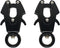 Heavy Duty Dog Leash Clips - Small Quick Release and Lock Snaps, Frog Clip (Ring 0.6 x 2) Black
