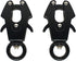 Heavy Duty Dog Leash Clips - Small Quick Release and Lock Snaps, Frog Clip (Ring 0.6 x 2) Black