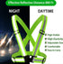 Reflective Vest with 2 Pack Reflector Armbands, Adjustable Elastic Safety Belt for High Visibility Running, Jogging,