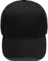 Plain Blank Black Caps with Adjustable Strap (12PCS), Medium Size