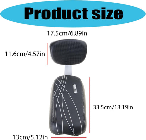 BOGEEL Set, Bicycles Rear Seats Cushion Armrest Footrest Kids Child Carriers Bicycles Baby Seats with Armrest