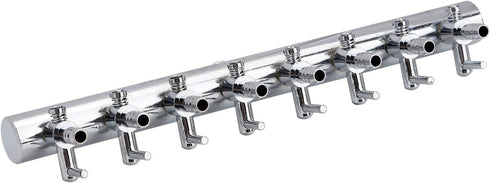 Pawfly 8-Way Aquarium Air Flow Control Lever Valve - Chromium Copper Distributor Fish Tank Splitter Pump Accessories