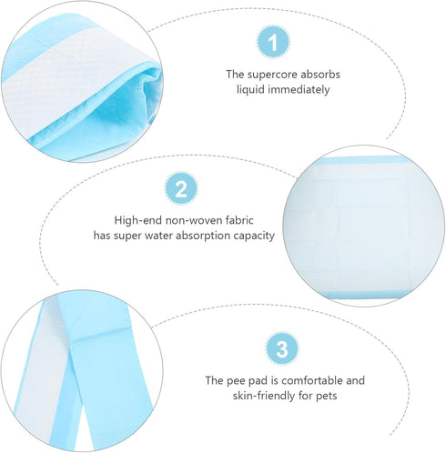20pcs UKCOCO Dog Pee Pads Disposable Pet Urine Mats Pee Pads for Dogs Washable Pet Changing Mat