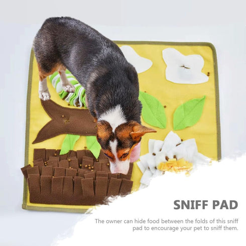 SUPVOX Snuffle Mat for Dogs Comfortable Bite-Resistant Foraging Cushion Hidden Food Pockets for Interactive Play