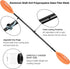 Kayak Paddle, 4 Pieces Aluminum Shaft and PP Blade, Lightweight 90.5inch/230cm Oars