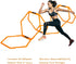 Hex Agility Rings Set of 6/12 - Speed & Agility Footwork Training Equipment for Home Gym, Kids and Adults (Orange)