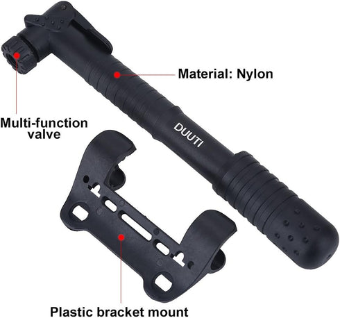Keen so Mini Bike Tire Inflator Pump, Hand Air Pump Valve, 120 Psi Cycling Accessory