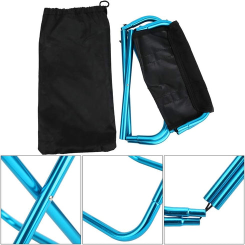 SALUTUY Folding Stool, Easy to Carry Portable Folding Chair Collapsible for Barbecue