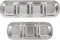 Compartment Pet Tray Food Bowls - 2pcs Stainless Steel Divided Pet Dishes for Kitten Small Dogs Food Water Feeder