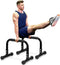 Push Up Bar, 12 Inch High Non-Slip Parallettes Bars & Dip Bars with Foam Handles for Strength Training