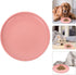 Dog Cat Food Dish - Shallow Pet Dish Bowl, Ceramic Puppy Feeding Plate, Pink Pet Animal Water Food Bowl