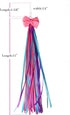 Kids' Bicycle Bowknot Streamers, Scooter Handlebar Tassel for Boys Girls, Blue Purple