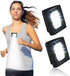 GOANDO 2 Pack Running Lights, Safety LED Light for Joggers, High Visibility Reflective Gear with USB Charging