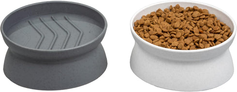 Kitty City Raised Cat Food Bowl Collection, Stress Free Pet Feeder and Waterer with Slow Feed Bowls