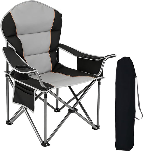 NEWBULIG Oversized Folding Camp Chair for Adults, 500 LBS Heavy Duty Support,