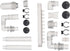 1 Pack Plumbing Fittings Aquarium Supply, Water Tube for Fish Tank Replacement, Intake and Outflow Tube