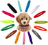 TTSAM 15 Pcs Puppy ID Collars, Double-Sided Soft Adjustable Dog ID Bands in 15 Colors for Puppies, Small Cats, Kittens