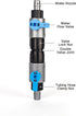LANDEN Double Tab Connector for Aquarium, Canister Filter Hose, Quick Release Valve, Fish Tank Water Flow Control