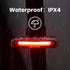 IWONDER COB Bike Tail Light, Red-Blue Dual Color, 5 Modes, USB Rechargeable Bicycle Rear Light