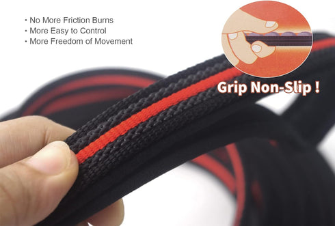Long Dog Training Leash with Non-Slip Design and Padded Handle, 10/15/33/50 ft, for Any Size Dogs