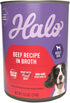 Halo Wet Dog Food Whole Beef Stew Recipe, Healthy Grains Real Meat