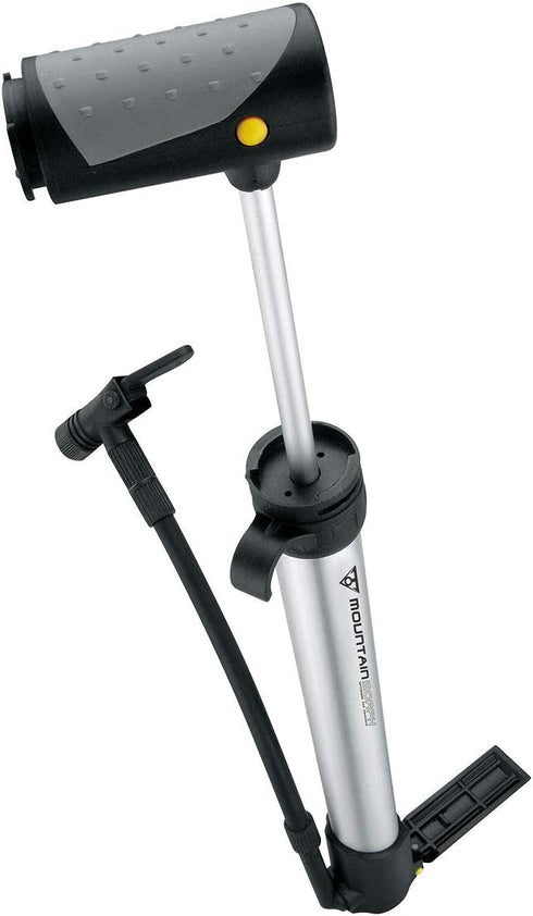 Topeak Mountain Morph Bike Pump - Silver/Black, 35 x 5.8 x 3 cm