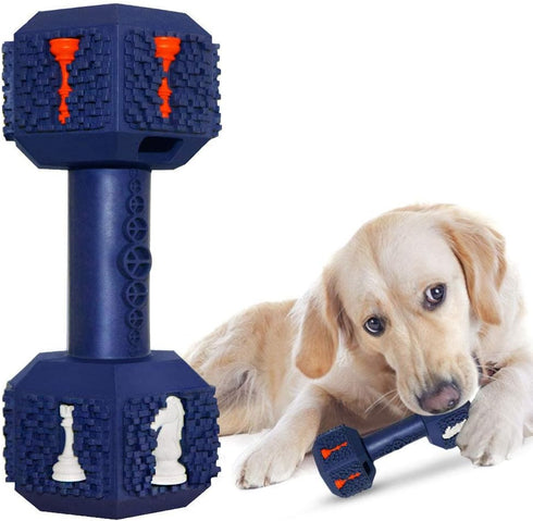 Dog Chew Toy for Aggressive Chewers, Interactive Dental Toy for Training and Cleaning Teeth for Small Medium Dogs