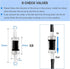 Aquarium Air Pump Accessories Set, 9.84/26.25/101.71 Feet Airline Tubing Hose, Check Valves, Air Stones, Connectors