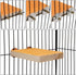 Hypeety Colorful Bird Perch Stand Platform - Natural Wood Paw Grinding Clean Cage Toy for Parrots