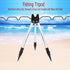 Portable Aluminum Alloy Fishing Rod Holder with Telescopic Legs