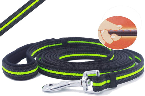 Long Dog Training Leash, Dog Lead with Non-slip Design and Padded Handle, 10/15/33/50 ft, for Any Size Dogs