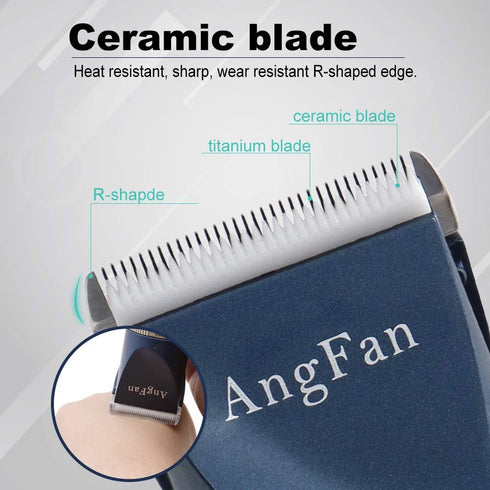 16pcs ANGFAN Dog Clippers for Grooming, Dog Grooming Kit for Small & Large Dogs, Professional Cordless Dog Hair