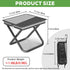 Lunale Portable Ultralight Collapsible Stool,Camping Chair,Handbag Style Pocket Foldable Stool for Camping Travel