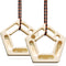 Portable Hangboard Rock Climbing, 2 Pack Lightweight Wooden Climbing Fingerboard for Bouldering,