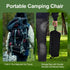 600D Backpacking Camping Chair Portable Lightweight Camping Chairs for Adults Foldable Oxford Ultralight Chair