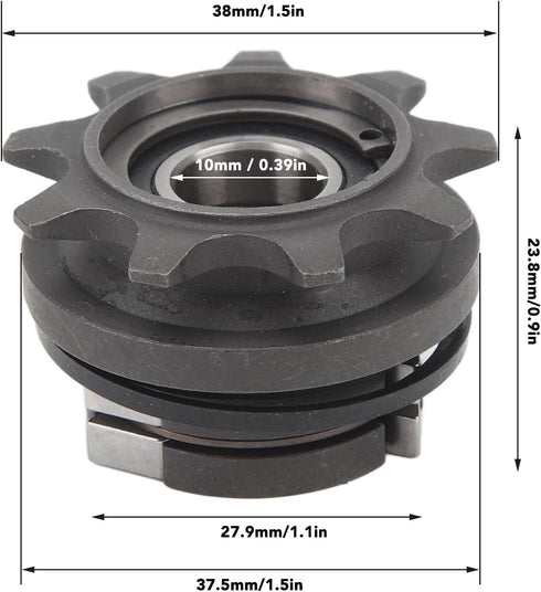 Single Speed Freewheel Bike Flywheel 9T, Folding Sprocket Gear Cycling Modified Accessory for Mountain Bike
