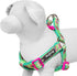 Blueberry Pet 5 Colors Soft & Comfy Step-in Paisley Flower Print Dog Harness - Chest Girth 20" - 26", Emerald Green,